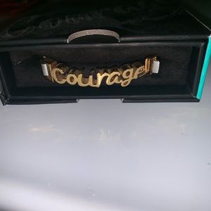 Courage Rustic Cuff Bracelet